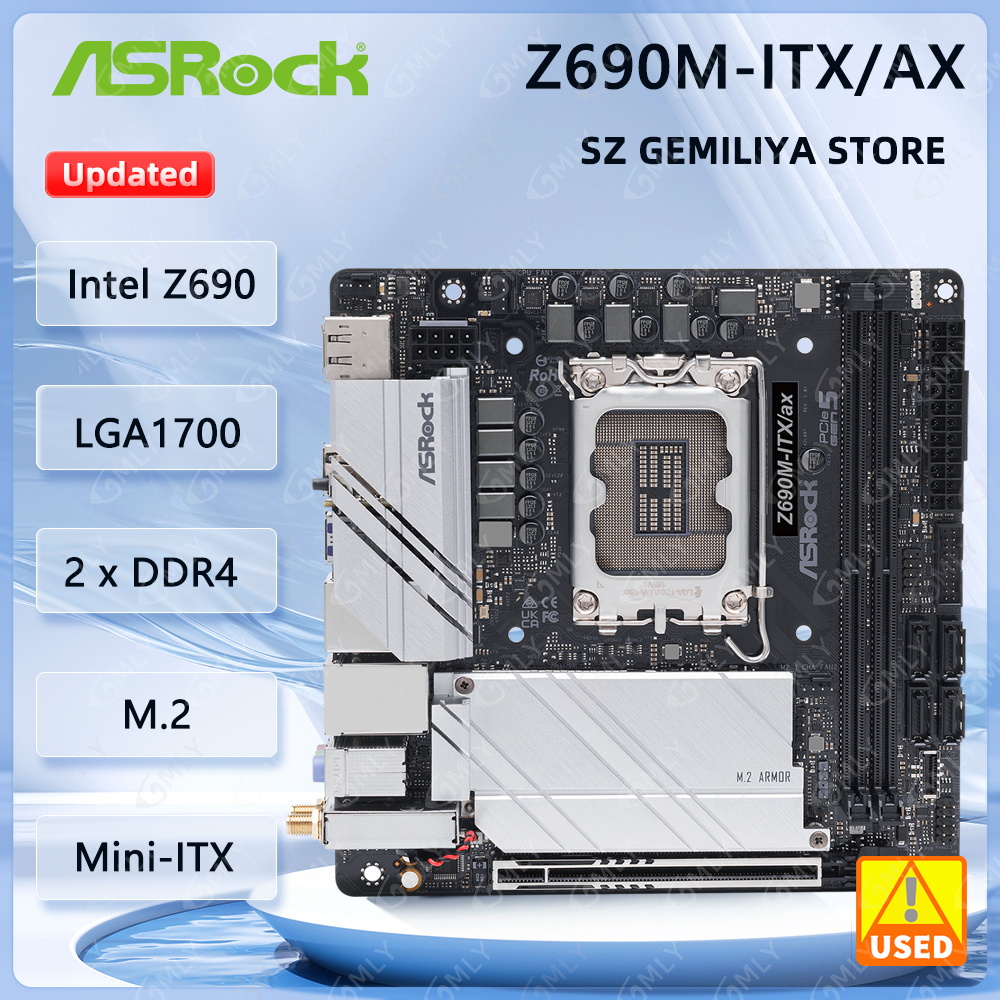 Carte mère ASROCK Z690M-ITX/ax - Lga1700 Itx Motherboard Ddr5 avis et prix