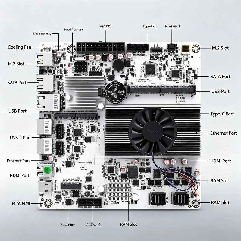 RAM DDR5, double NVMe M.2, Eth - Nas Motherboard 8 Sata Mini Itx avis et prix