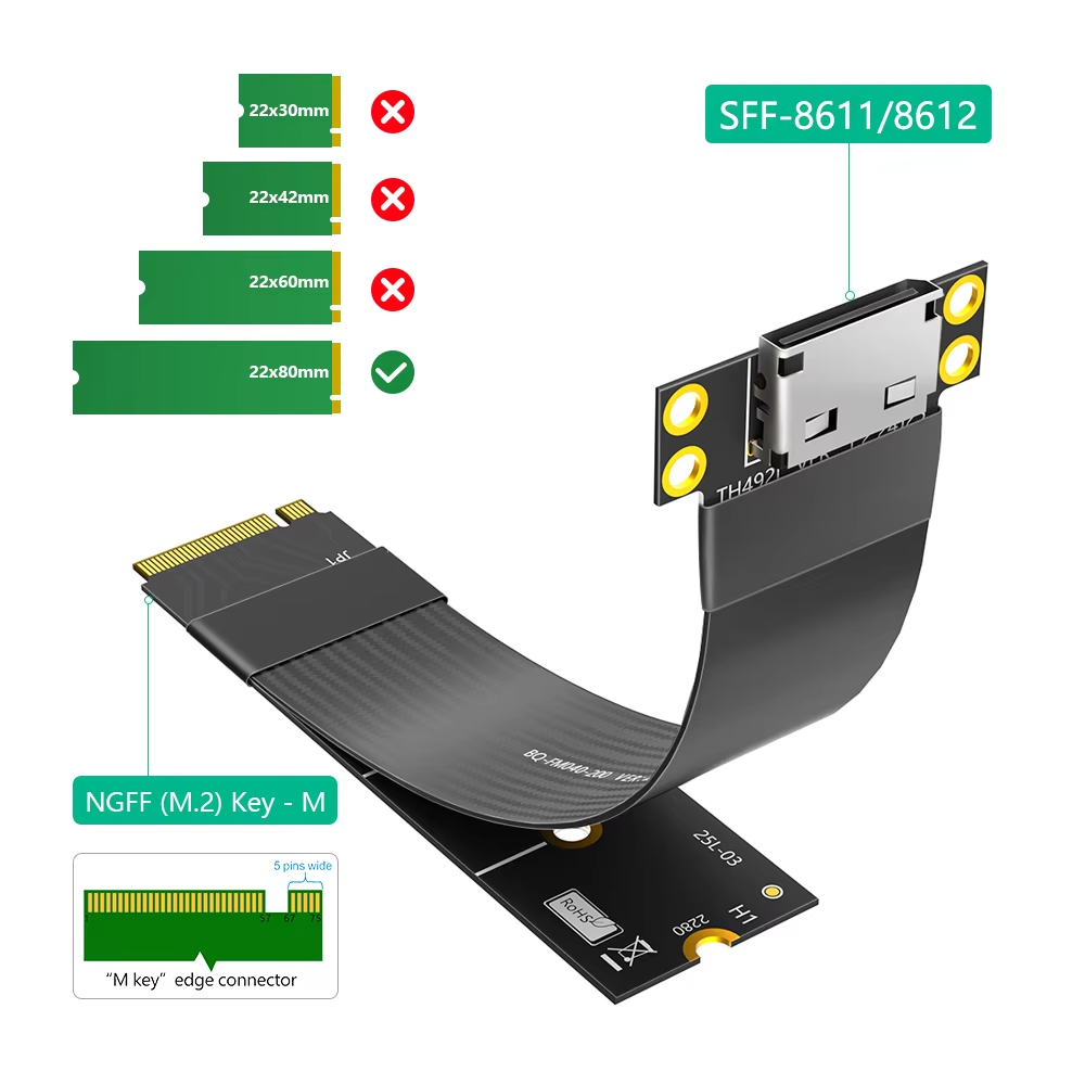 Câble d'extension M.2 NVME ver - Oculink Egpu Mini Pc avis et prix